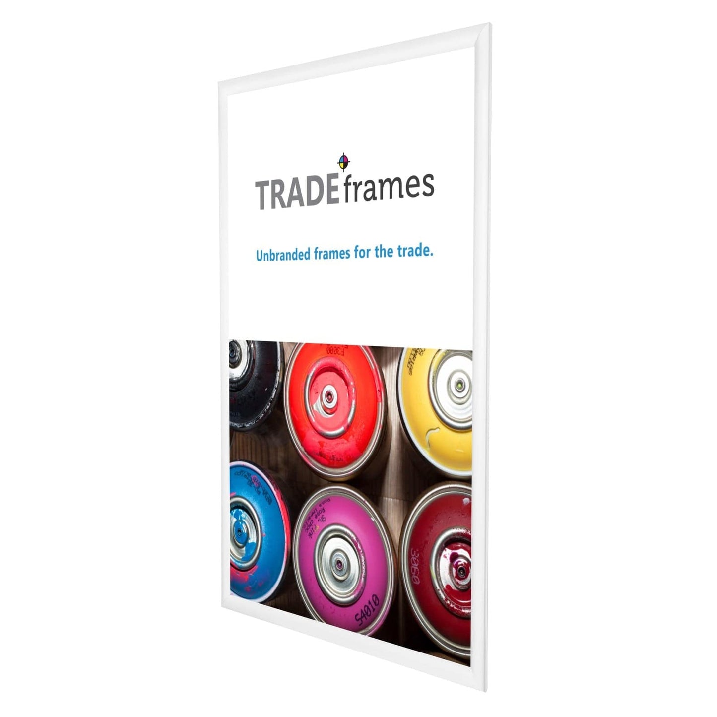 22x34 TRADEframe White Snap Frame 22x34 - 1.2 inch profile - Snap Frames Direct
