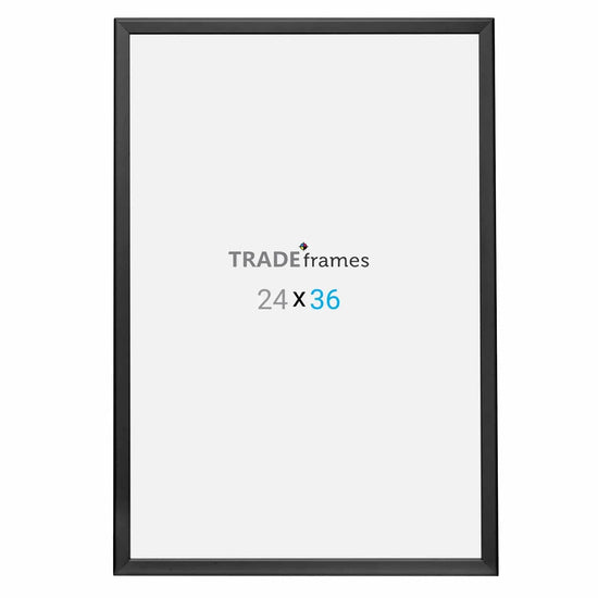 24x36 Inches Black Snap Frame - 1.25" Profile - Snap Frames Direct