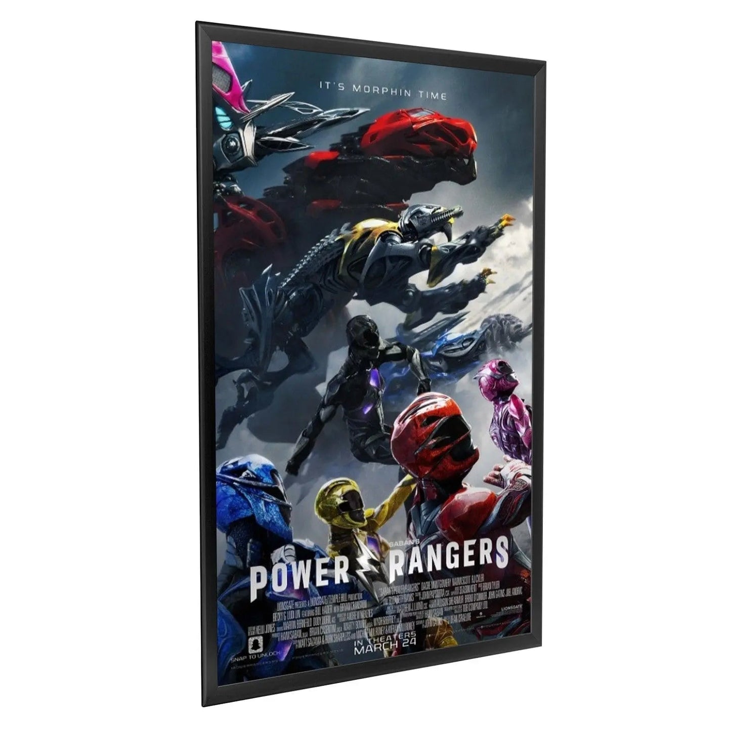 24x36 Inches Black Snap Frame - 1.25" Profile - Snap Frames Direct