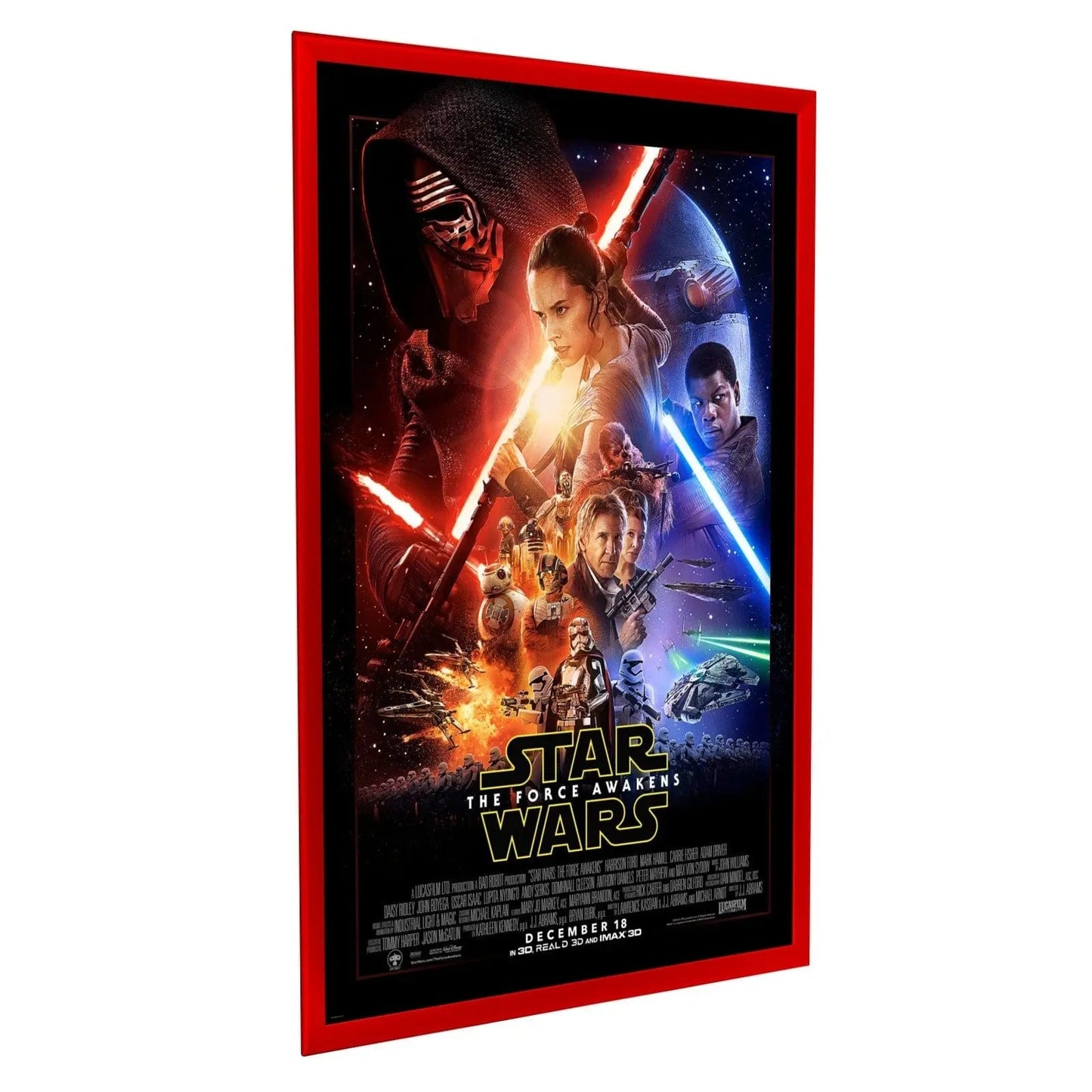 24x36 Inches Red Snap Frame - 1.25" Profile - Snap Frames Direct