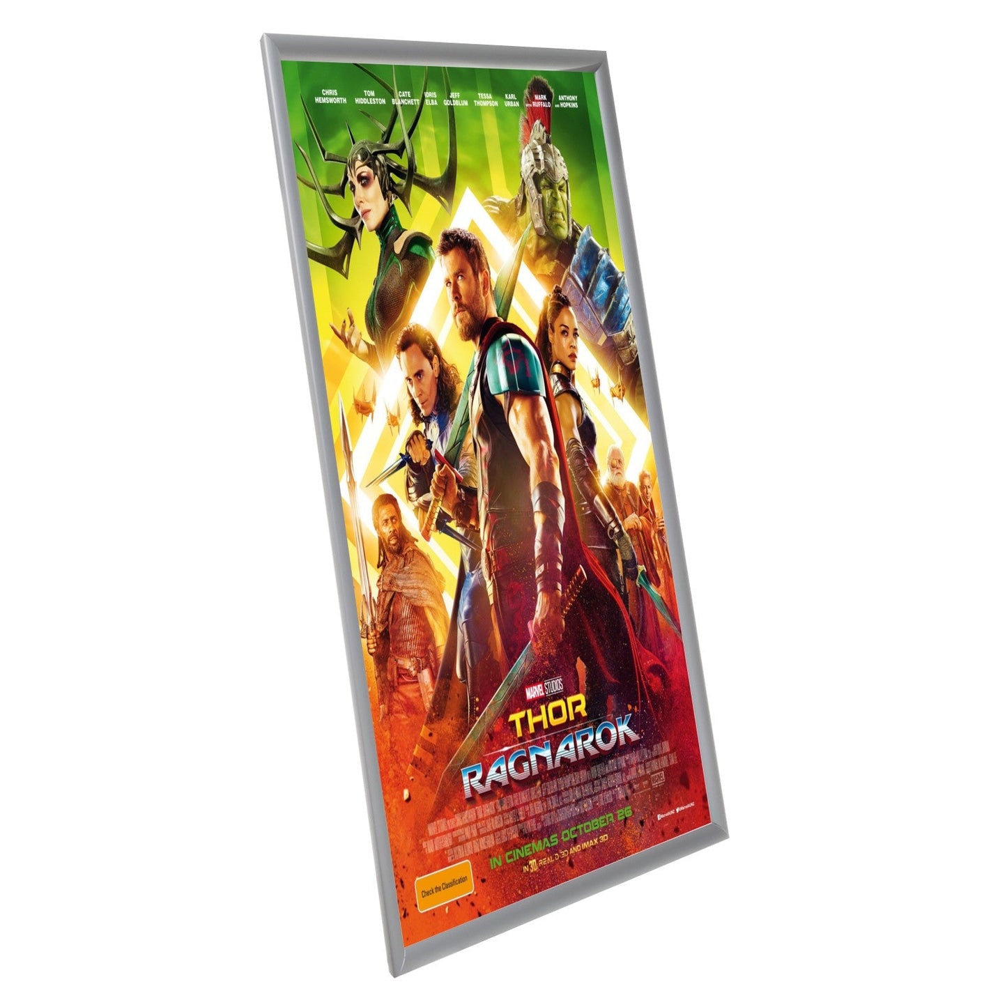 3 Case Pack of Silver 27x40 Movie Poster Frame - 1.2" Profile