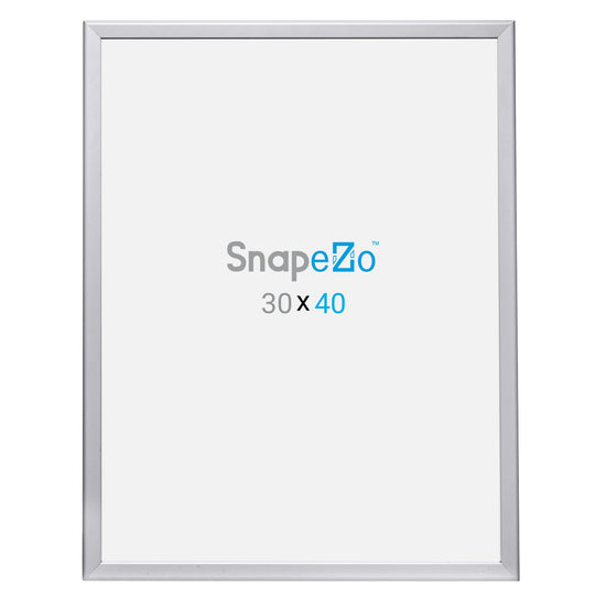 Twin-Pack Silver 30x40 Movie Poster Frame - 1.25" Profile