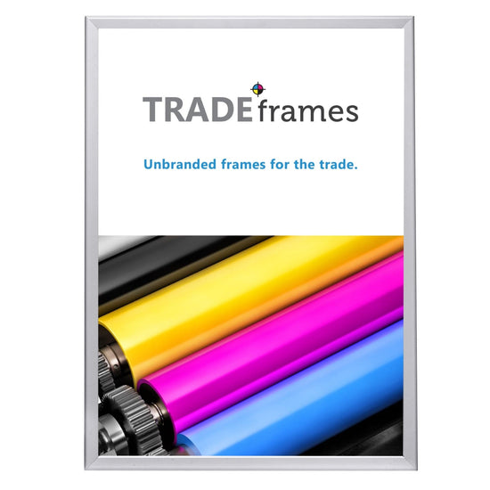 27x39 Silver Snap Frame - 1.25" Profile - Snap Frames Direct