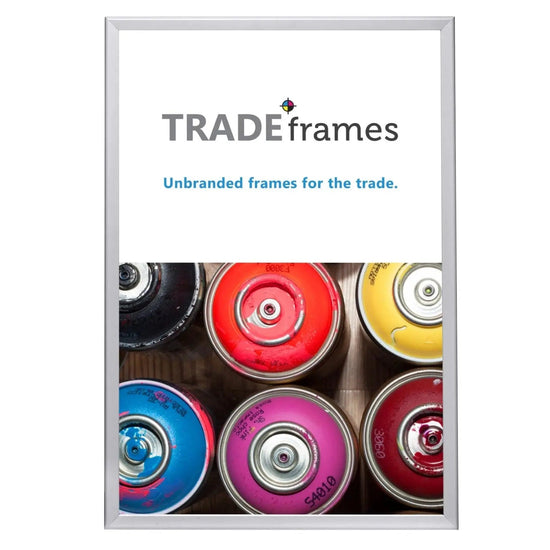 27x40 Silver Snap Frame - 1.25" Profile - Snap Frames Direct