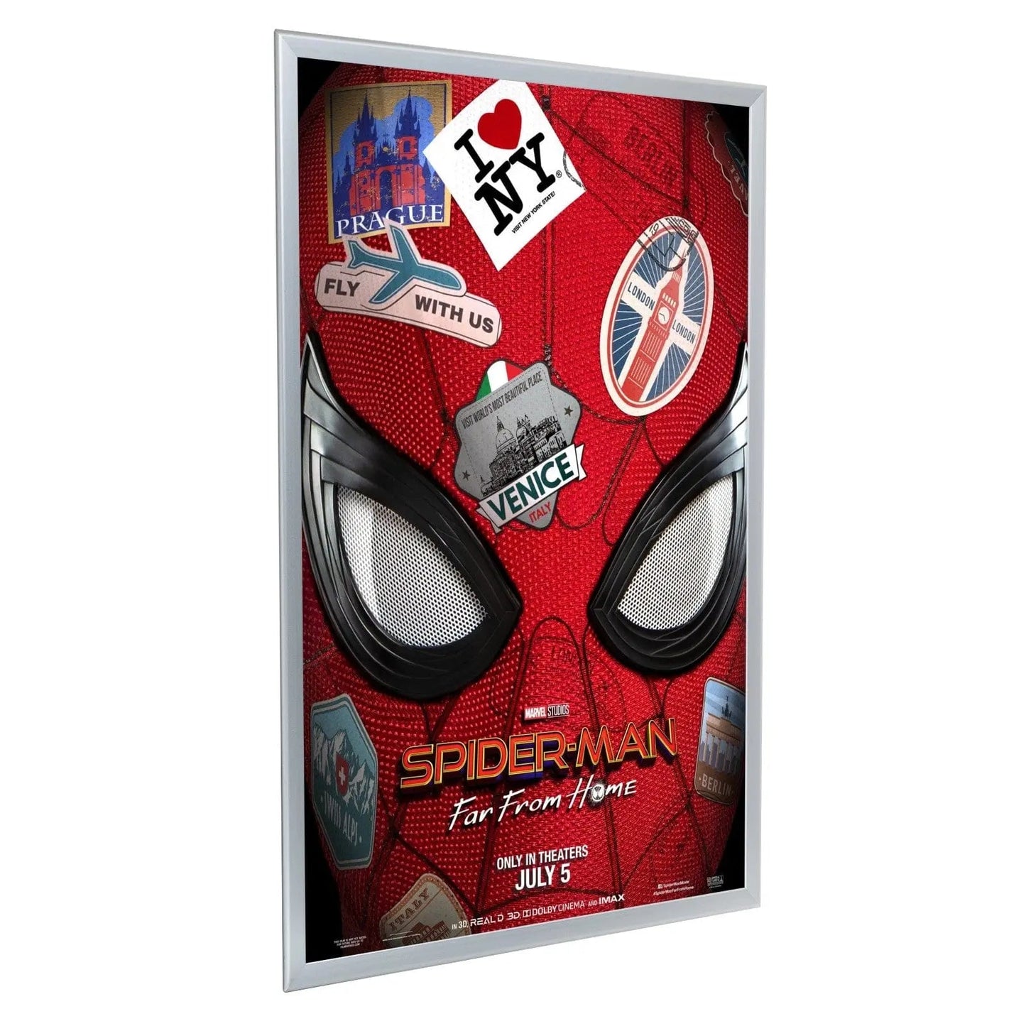 27x40 Silver Snap Frame - 1.25" Profile - Snap Frames Direct