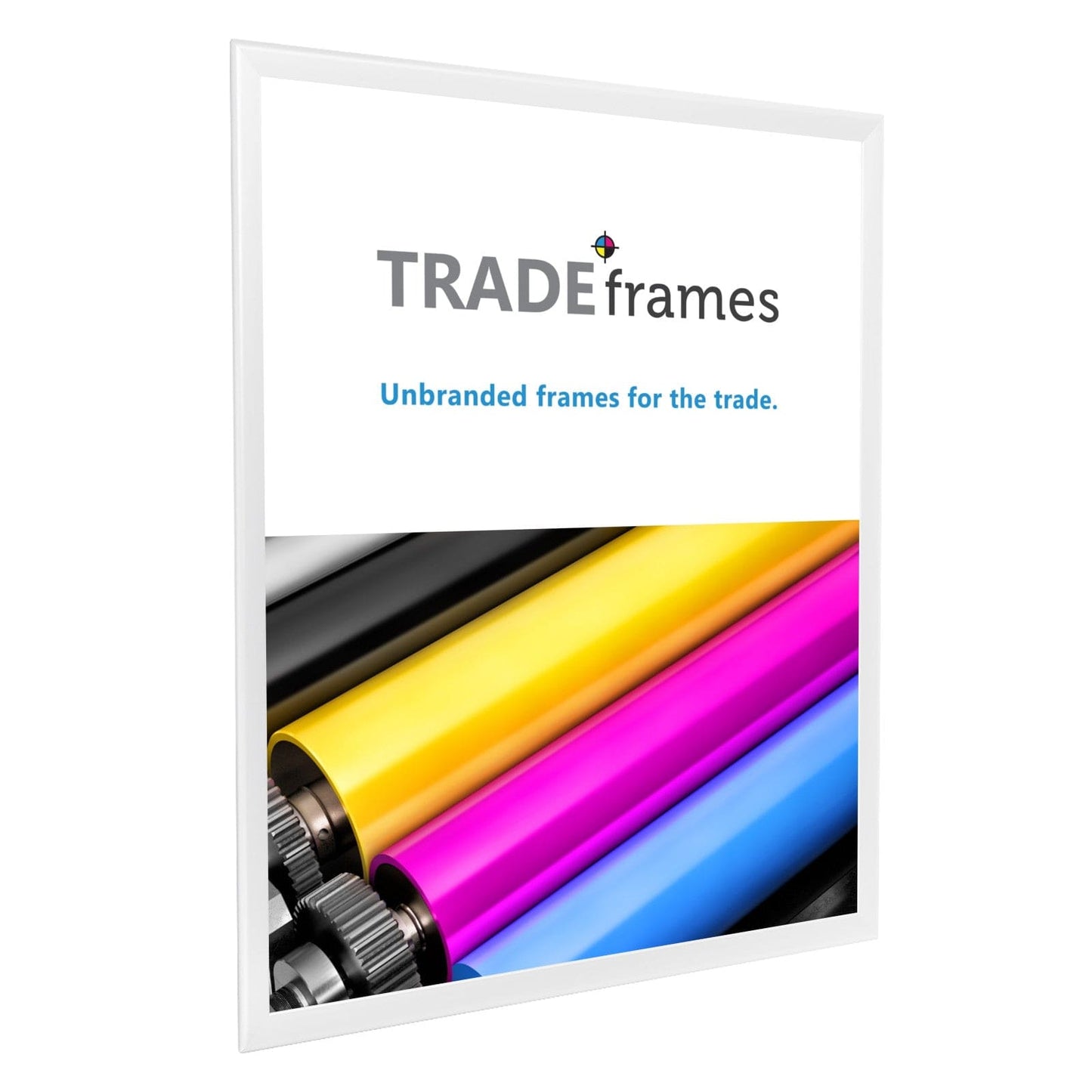 24x30 TRADEframe White Snap Frame 24x30 - 1.25 inch profile - Snap Frames Direct