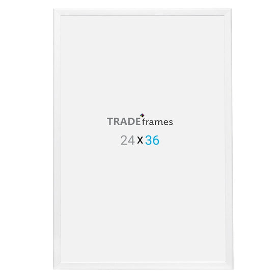 24x36 White Snap Frame - 1.25" Profile - Snap Frames Direct