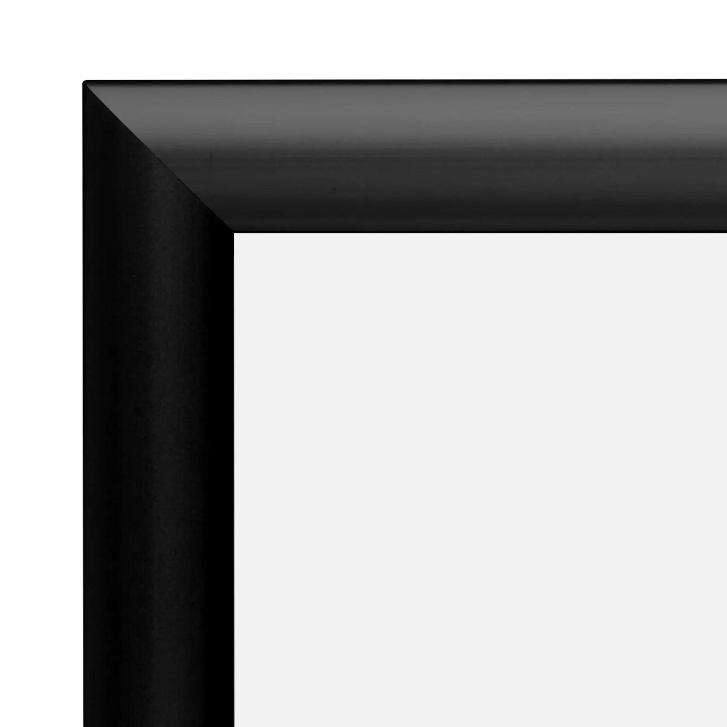 8.5x11 Inches Black Snap Frame - 1" Profile - Snap Frames Direct