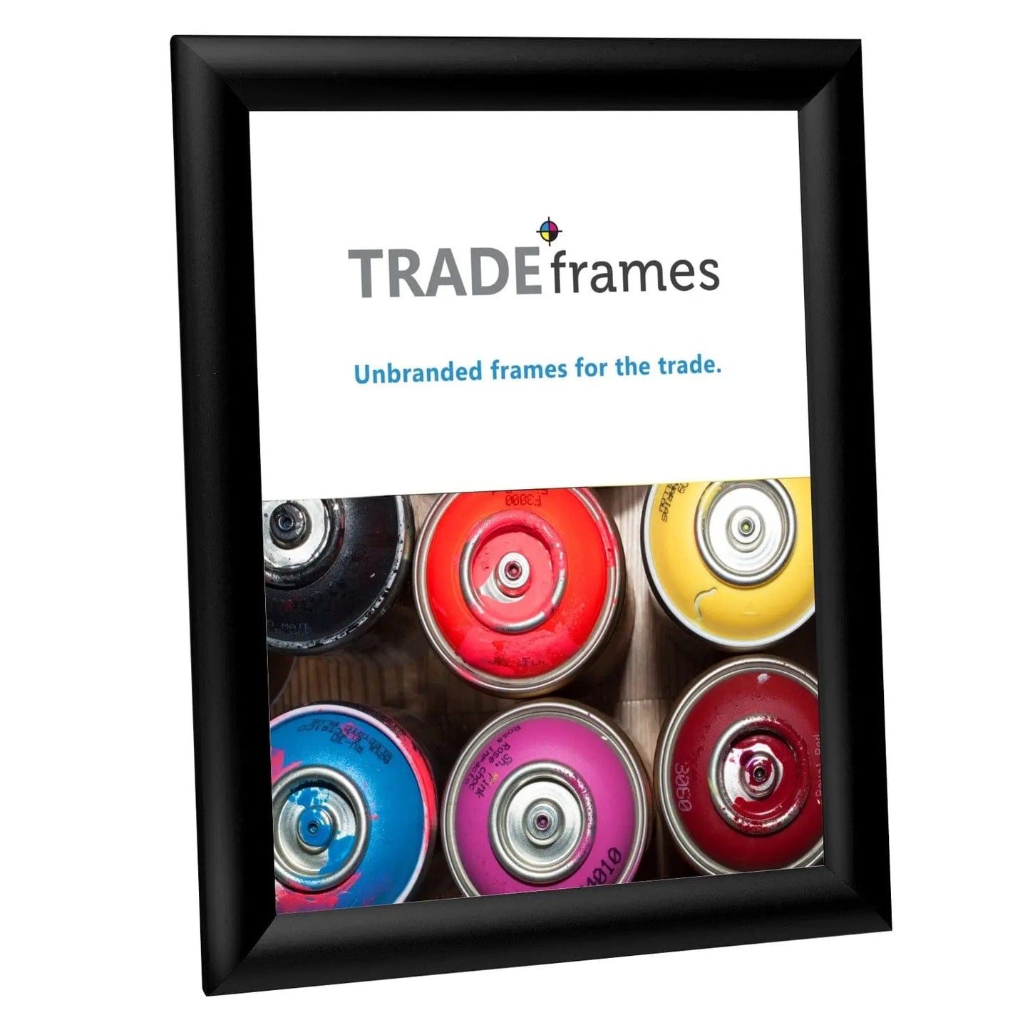 8.5x11 Inches Black Snap Frame - 1" Profile - Snap Frames Direct
