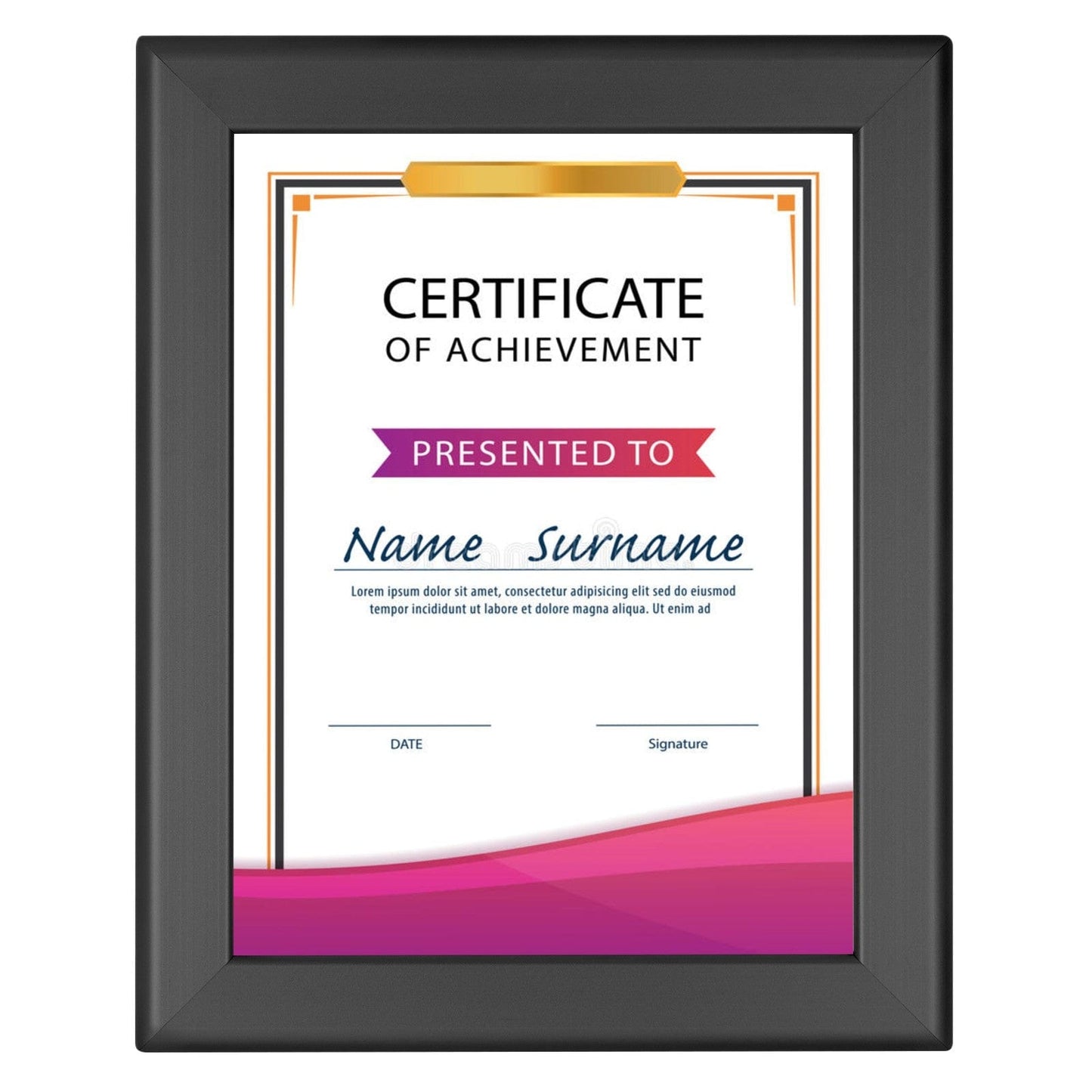 8.5x11 Inches Black Snap Frame - 1.25" Profile - Snap Frames Direct