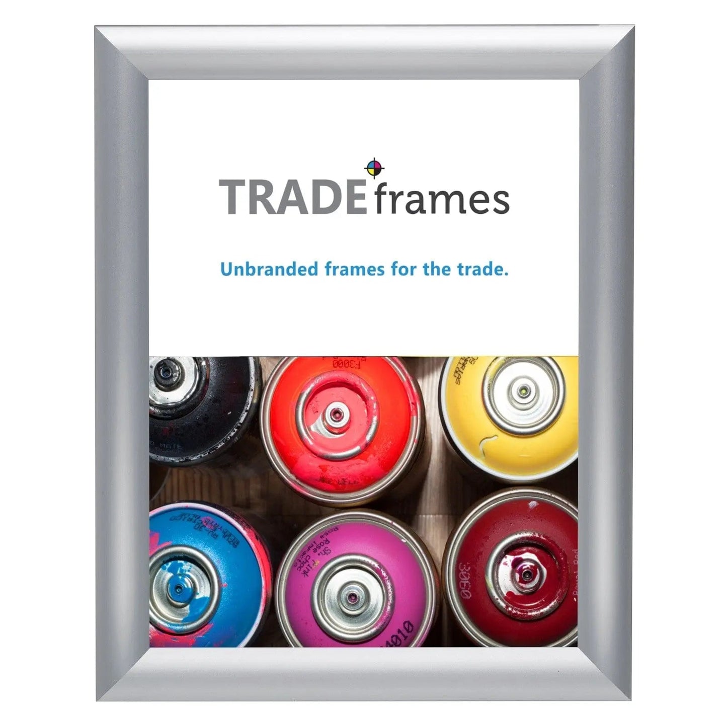 8x10 Silver Snap Frame - 1" Profile - Snap Frames Direct