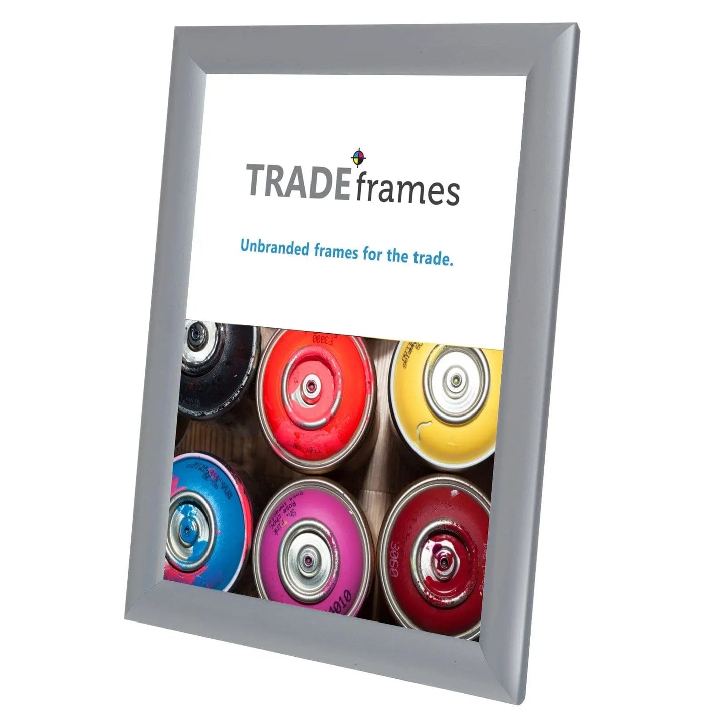 8.5x11 Inches Silver Snap Frame - 1" Profile - Snap Frames Direct