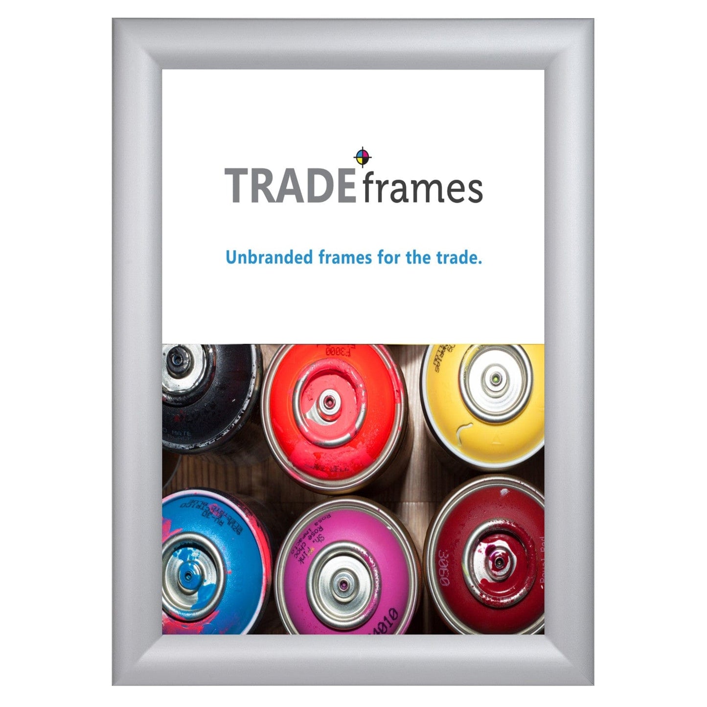 11x14 Inches Silver TRADEFrame Snap Frame - 1.2 Inch Profile - Snap Frames Direct