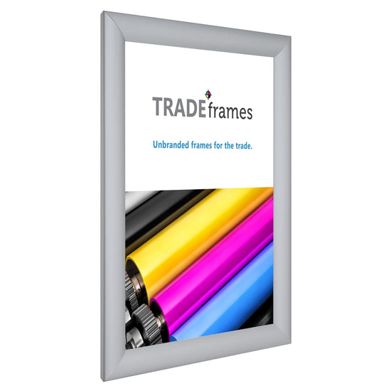 8.5x11 Silver TRADEframe Snap Frame - 1.2" Profile - Snap Frames Direct
