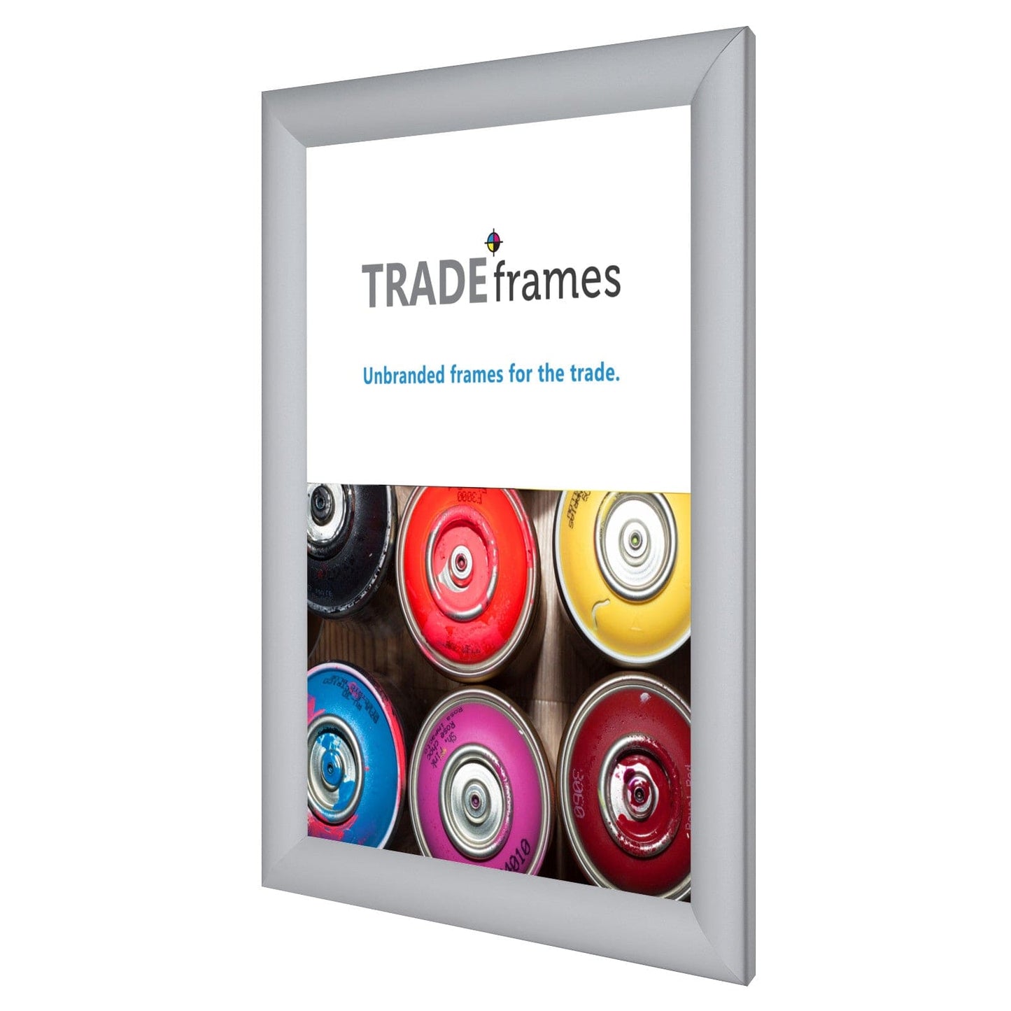 11x14 Inches Silver TRADEFrame Snap Frame - 1.2 Inch Profile - Snap Frames Direct
