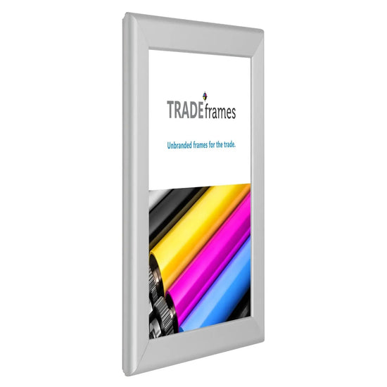 8.5x11 Inches Silver Snap Frame - 1.25" Profile - Snap Frames Direct