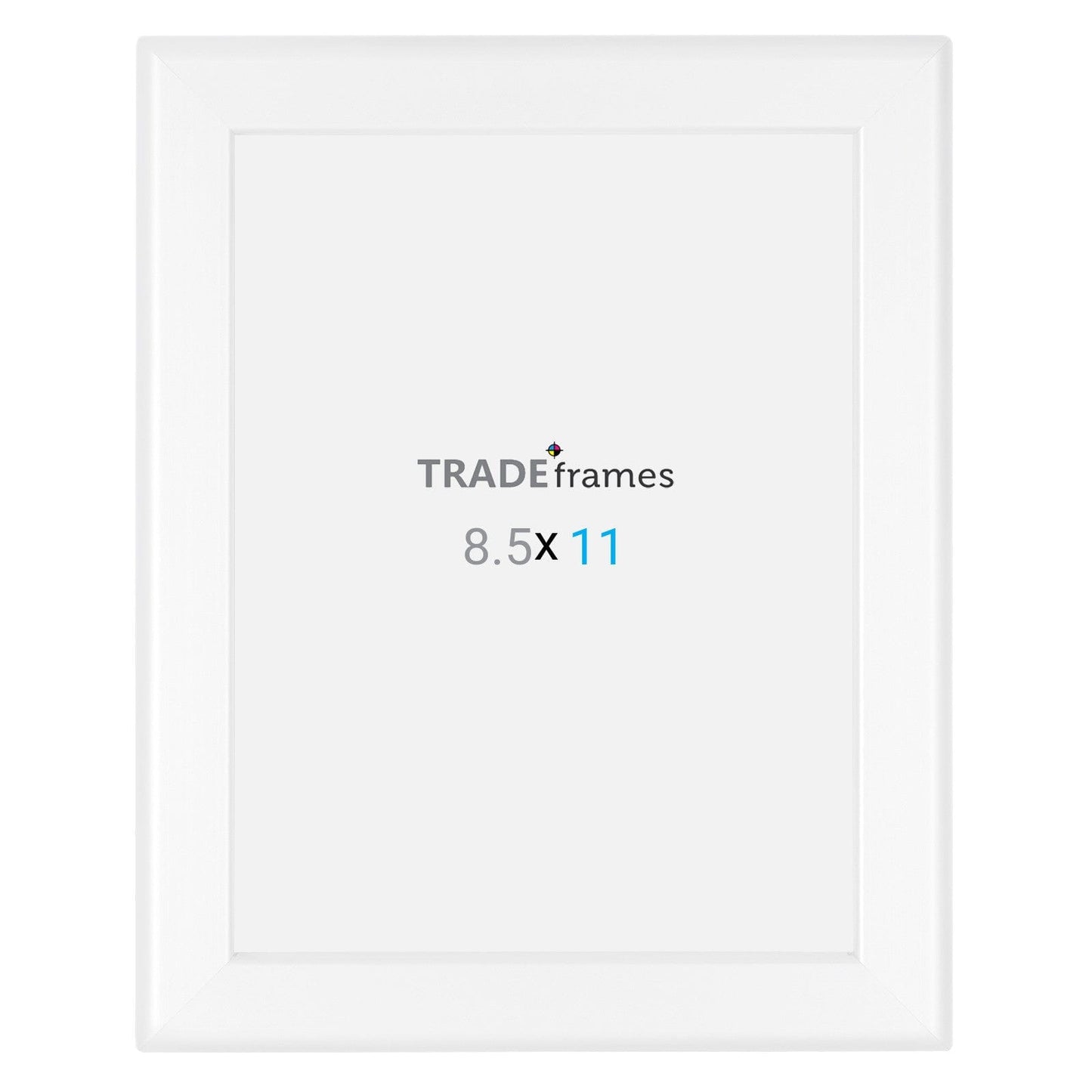 8.5x11 TRADEframe White Snap Frame 8.5x11 - 1.25 inch profile - Snap Frames Direct