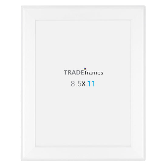 8.5x11 TRADEframe White Snap Frame 8.5x11 - 1.25 inch profile - Snap Frames Direct