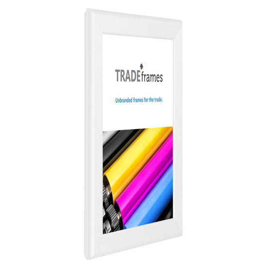8.5x11 TRADEframe White Snap Frame 8.5x11 - 1.25 inch profile - Snap Frames Direct