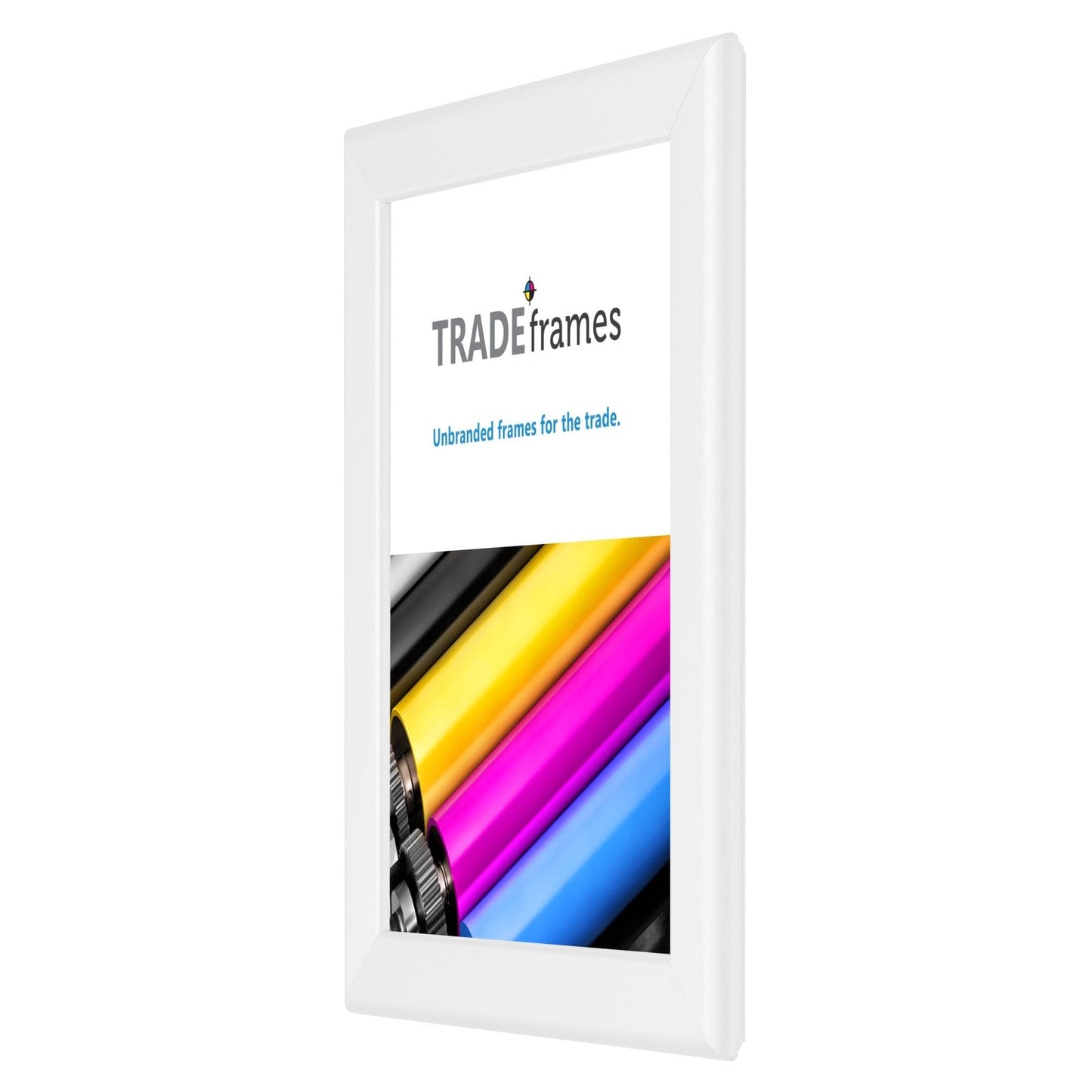 8.5x11 TRADEframe White Snap Frame 8.5x11 - 1.25 inch profile - Snap Frames Direct