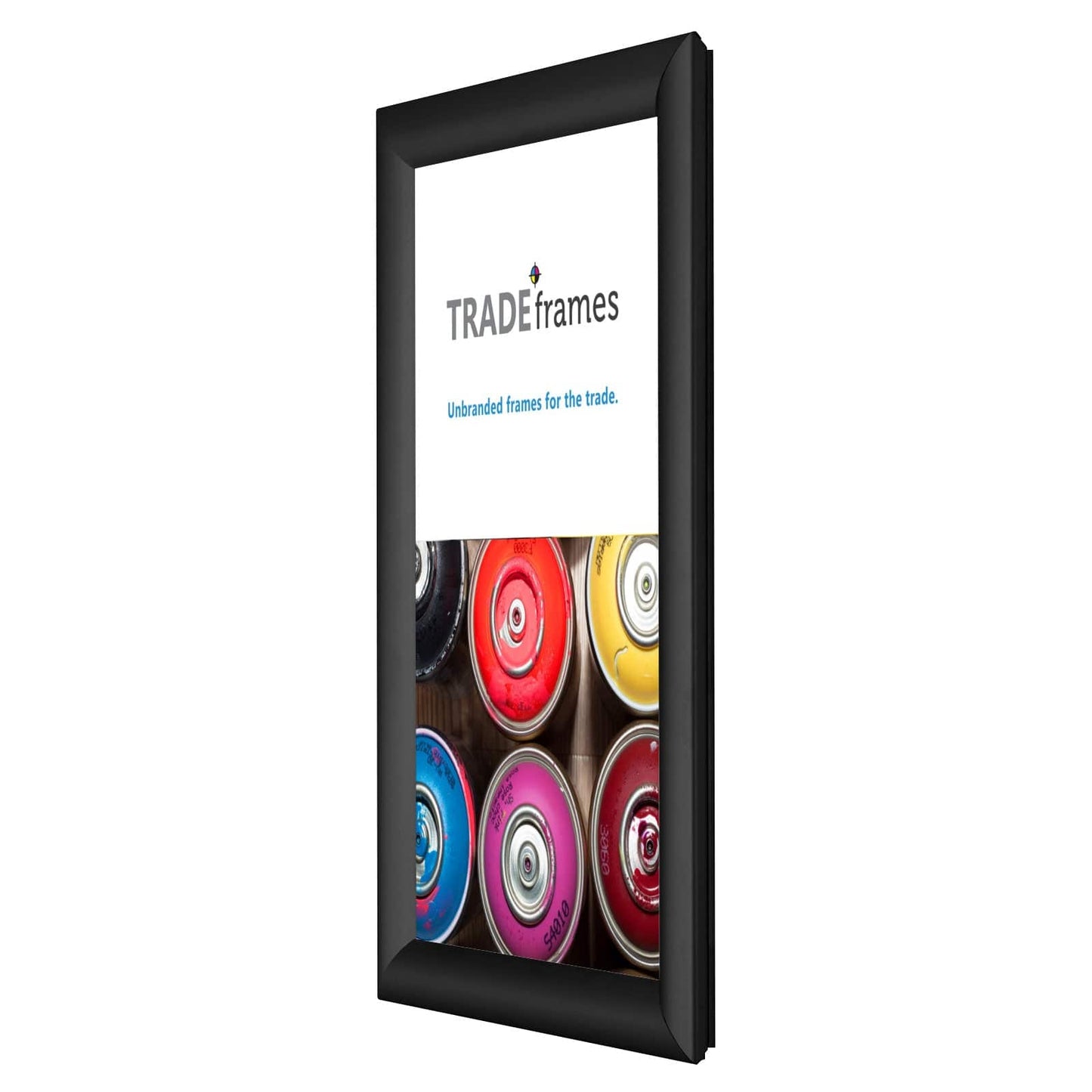 8.5x11 TRADEframe Black Snap Frame 8.5x14 - 1.2 inch profile - Snap Frames Direct