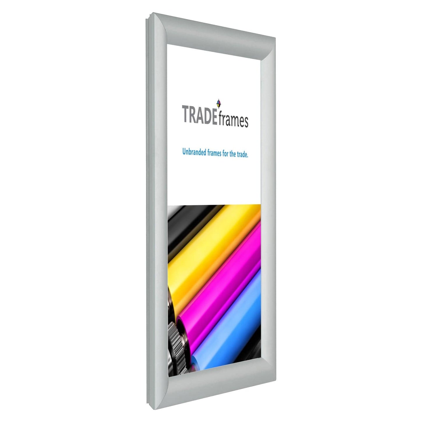8.5x14 TRADEframe Silver Snap Frame 8.5x14 - 1.2 inch profile - Snap Frames Direct