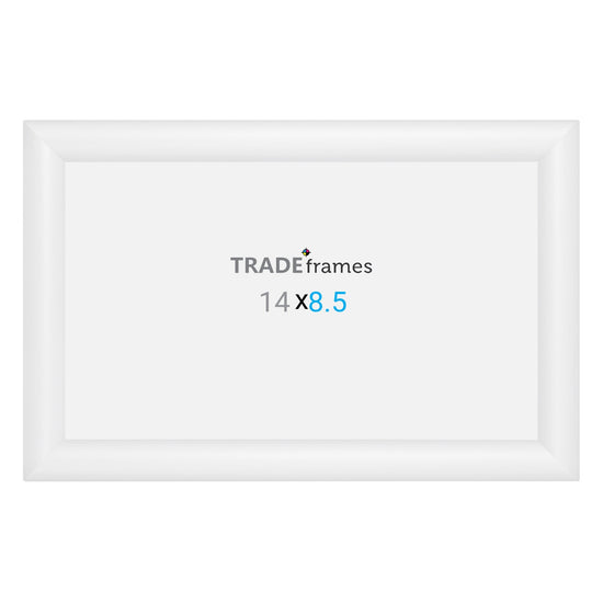 8.5x11 TRADEframe White Snap Frame 8.5x14 - 1.2 inch profile - Snap Frames Direct