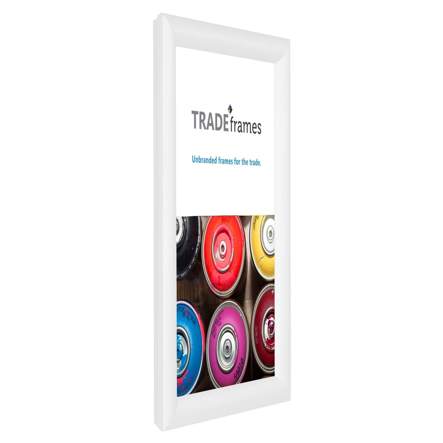 8.5x11 TRADEframe White Snap Frame 8.5x14 - 1.2 inch profile - Snap Frames Direct