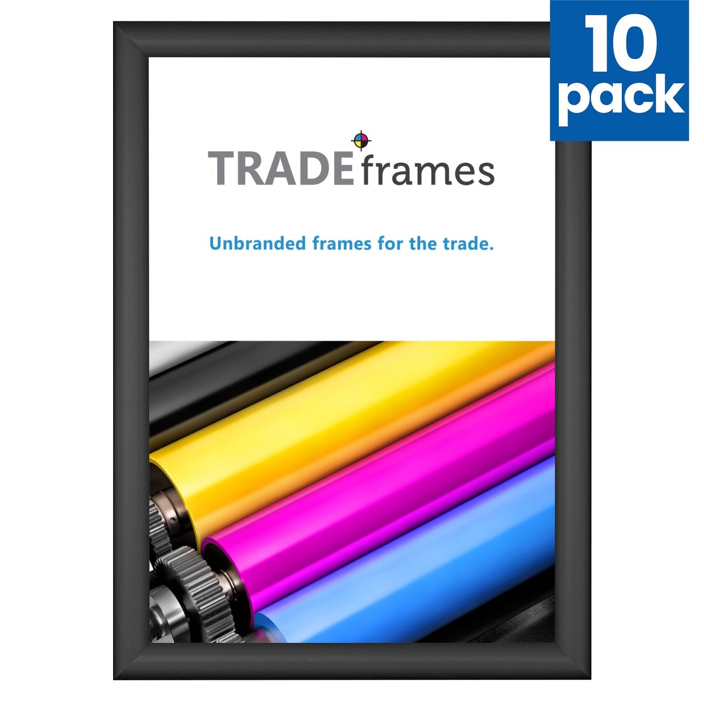 10 Case Pack of Black A3 Document Frame - 1" Profile
