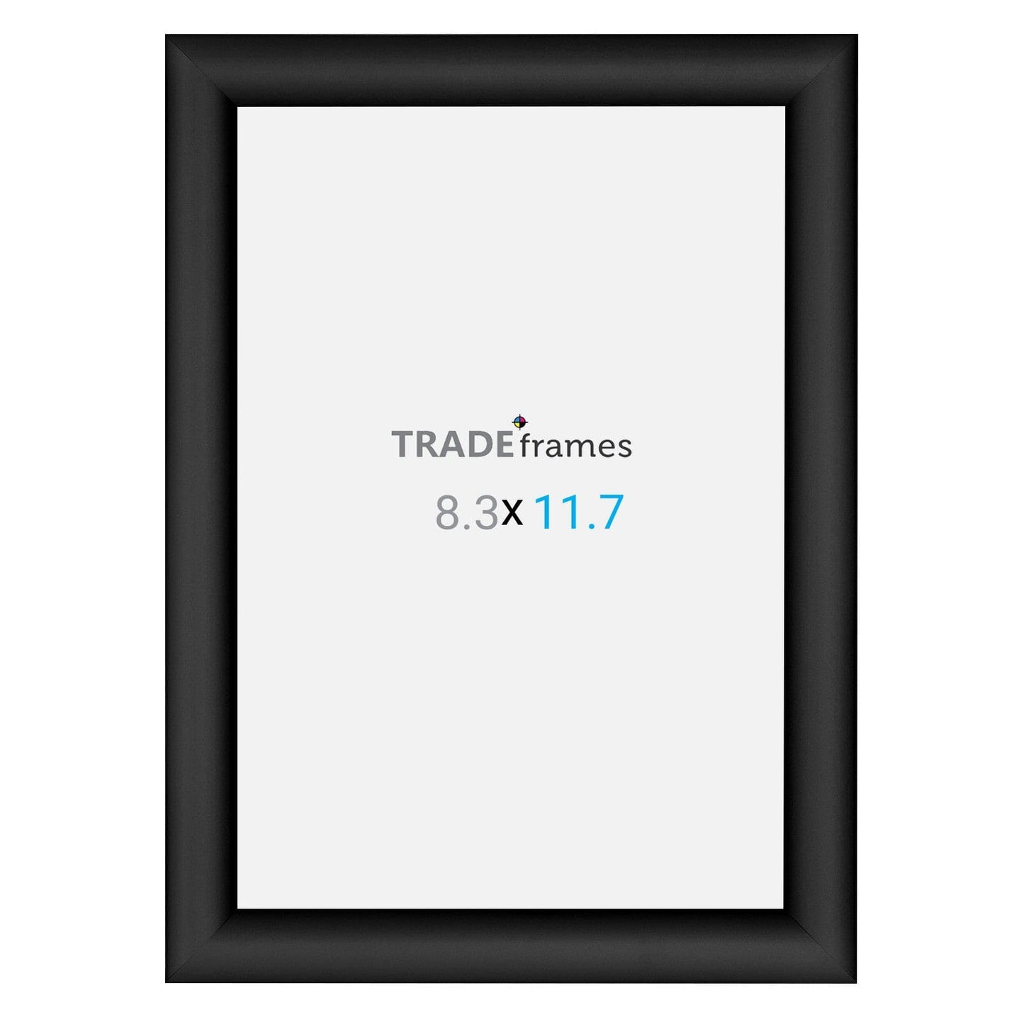 A4 Black Snap Frame - 1" Profile - Snap Frames Direct