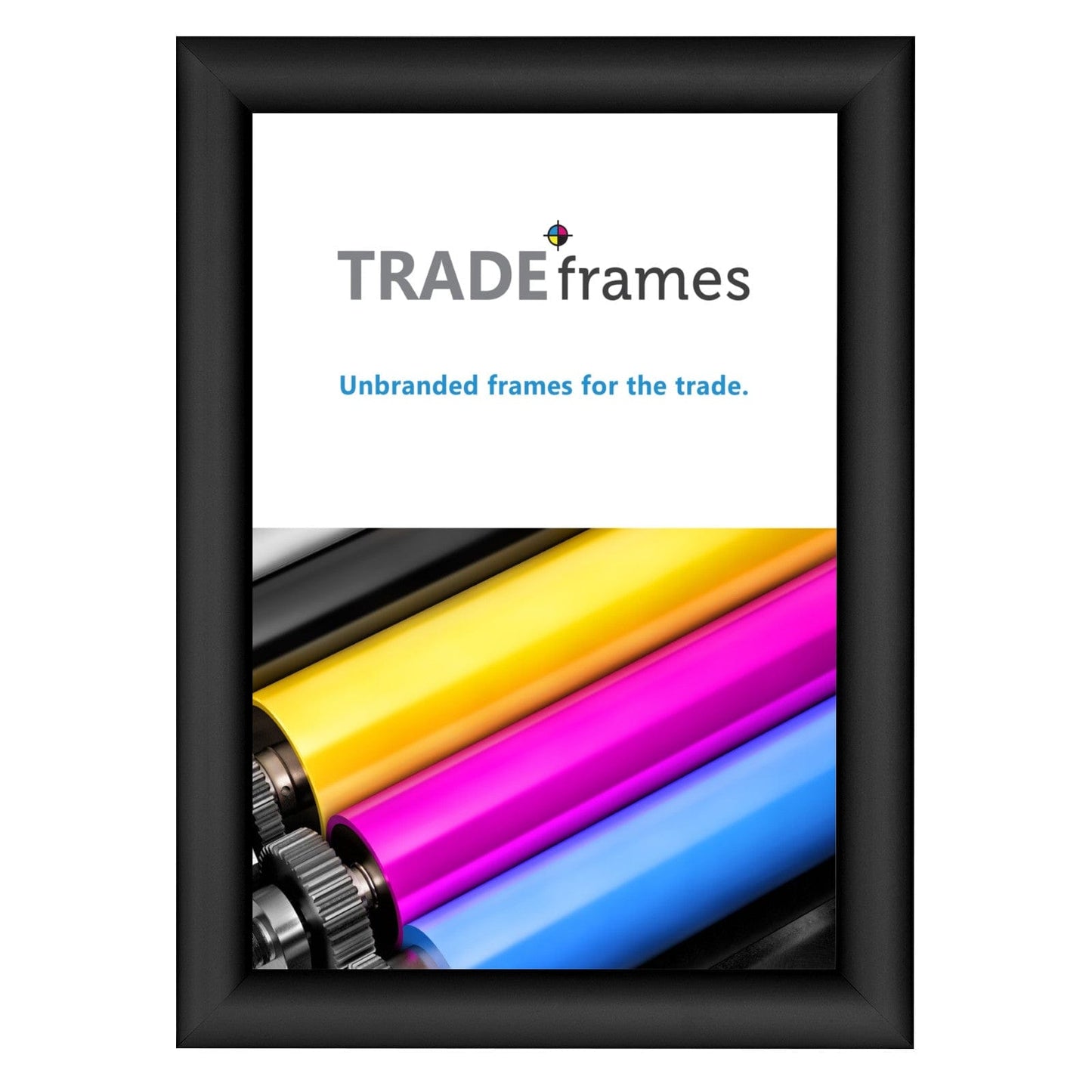 A4 Black Snap Frame - 1" Profile - Snap Frames Direct