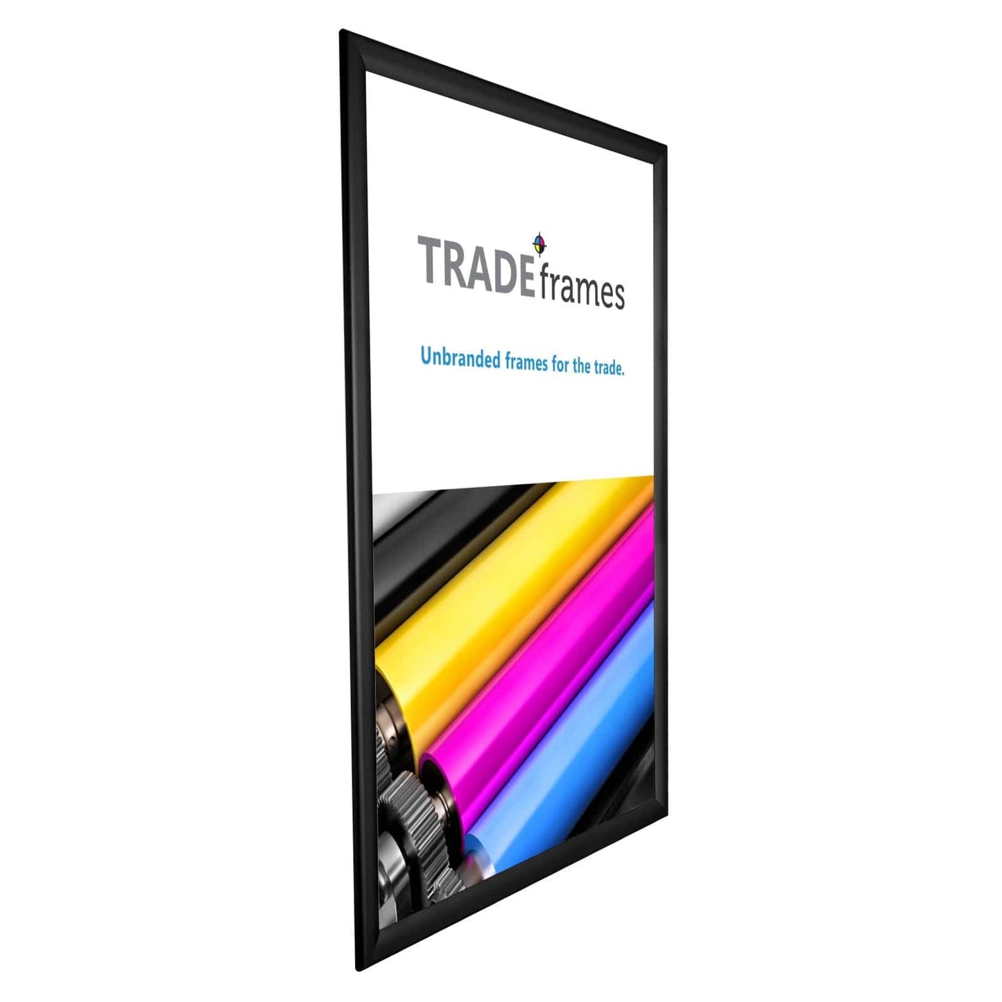 24x36 Black TRADEframe Weather Resistant - 1.38" Profile - Snap Frames Direct