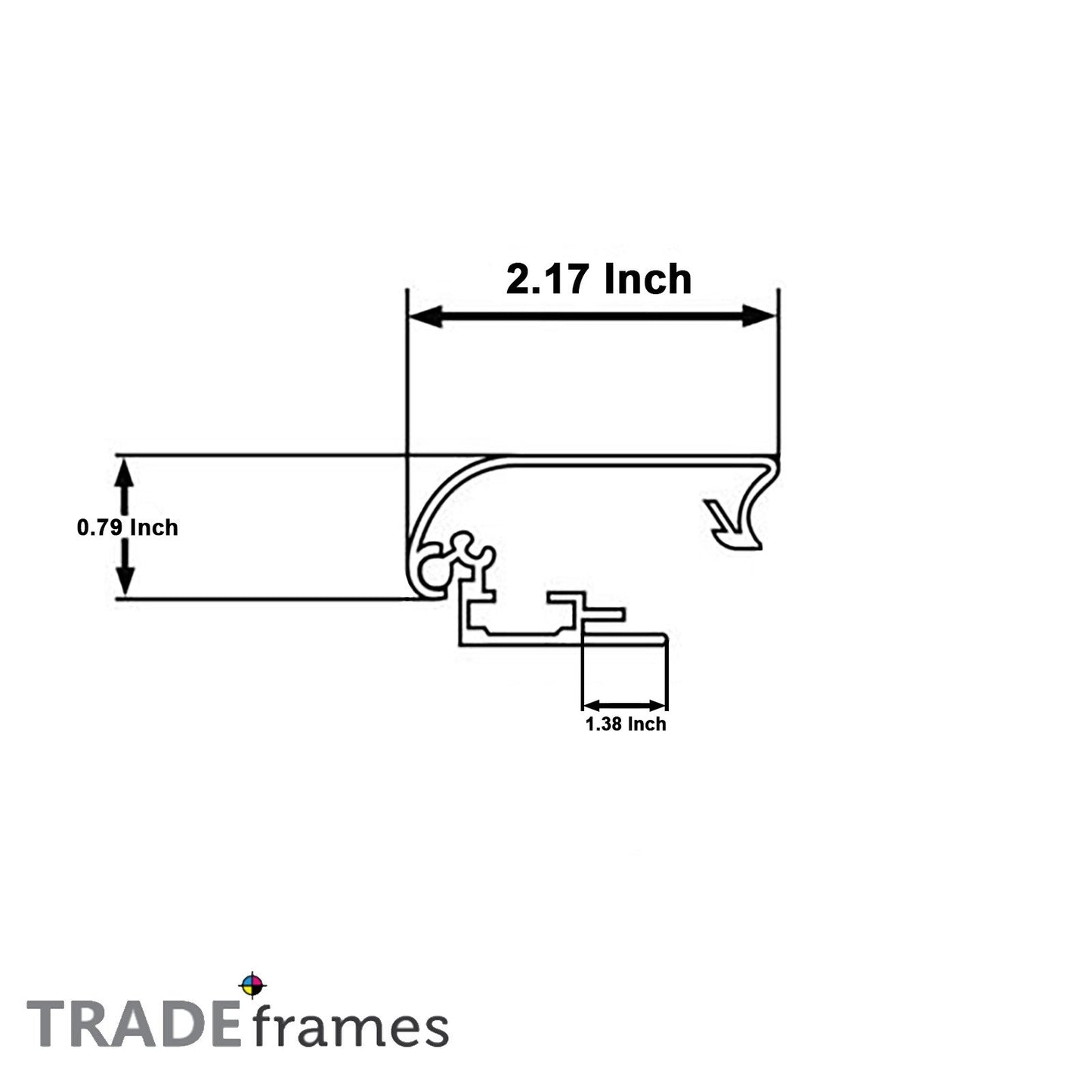 30x40 Silver Snap Frame - 55MM