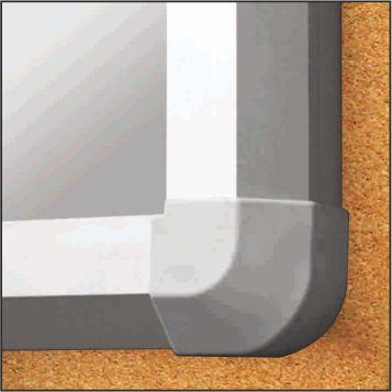 Ball Bearing Sliding Door Noticeboard - Magnetic