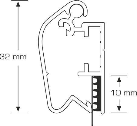 Broche para pancarta 32 mm