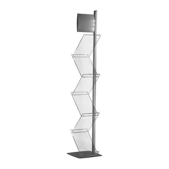 Zigzag Brochure Stand - Single Leg