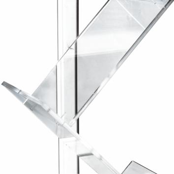 Zigzag Brochure Stand - Single Leg