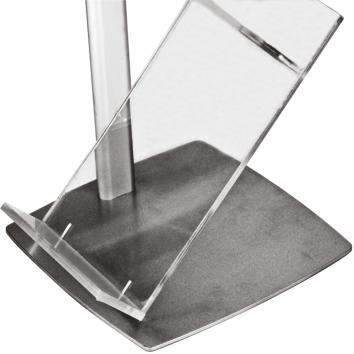 Zigzag Brochure Stand - Single Leg