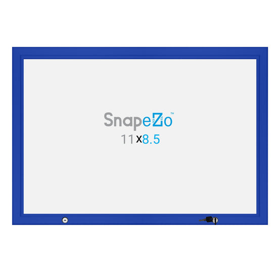 21.59 x 27.94 cm Blue Poster Case 45MM SnapeZo®