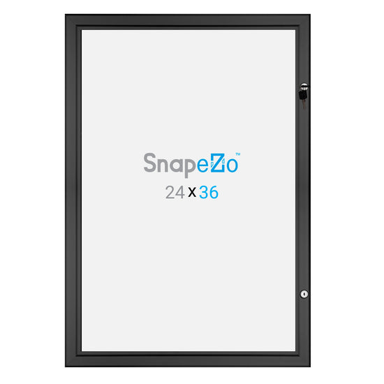 60.96 x 91.44 cm Black Poster Case - 45MM Width Profile