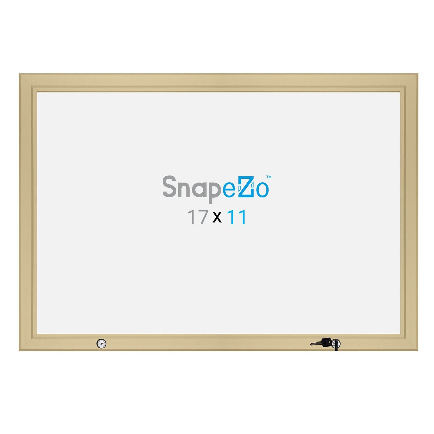 27.94 x 43.18 cm Gold Poster Case 45MM SnapeZo®