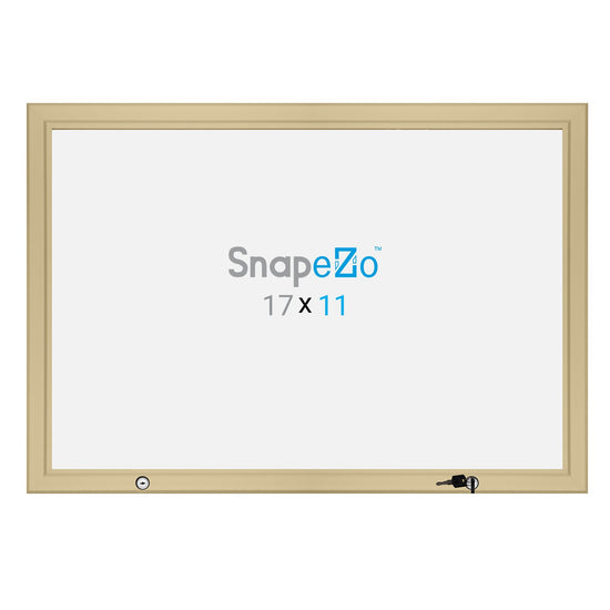 27.94 x 43.18 cm Gold Poster Case 45MM SnapeZo®