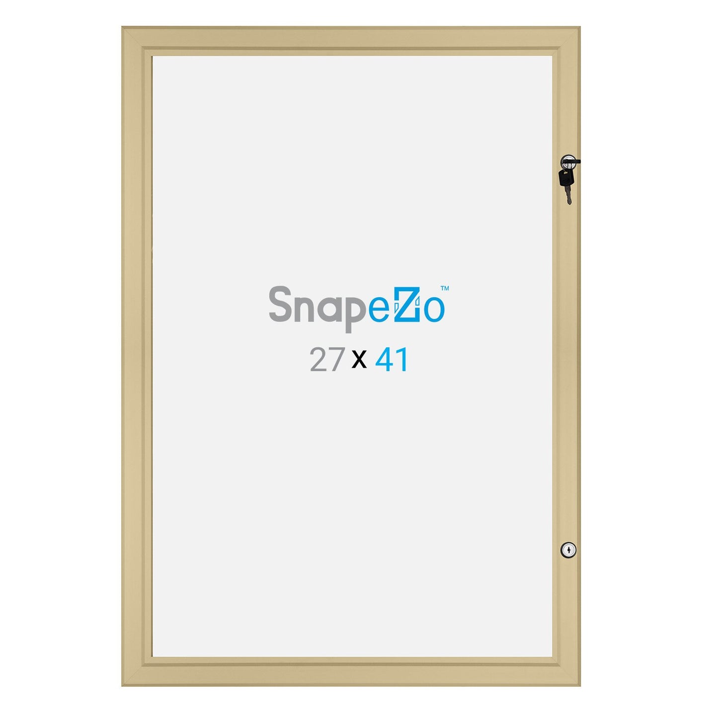 68.58 x 104.14 cm  Goldfarbene Filmplakathülle 45 mm SnapeZo®