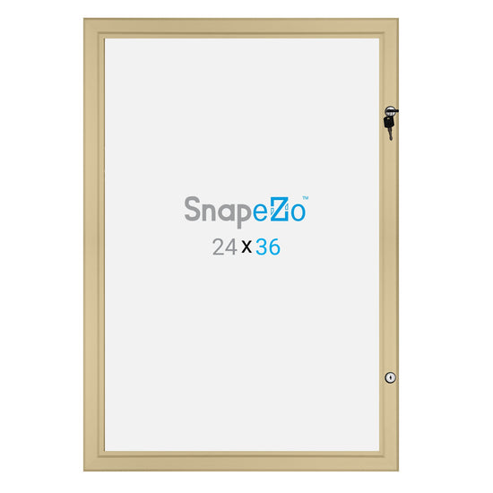 60,96 x 91,44 cm Estuche dorado para póster de película 45MM SnapeZo®