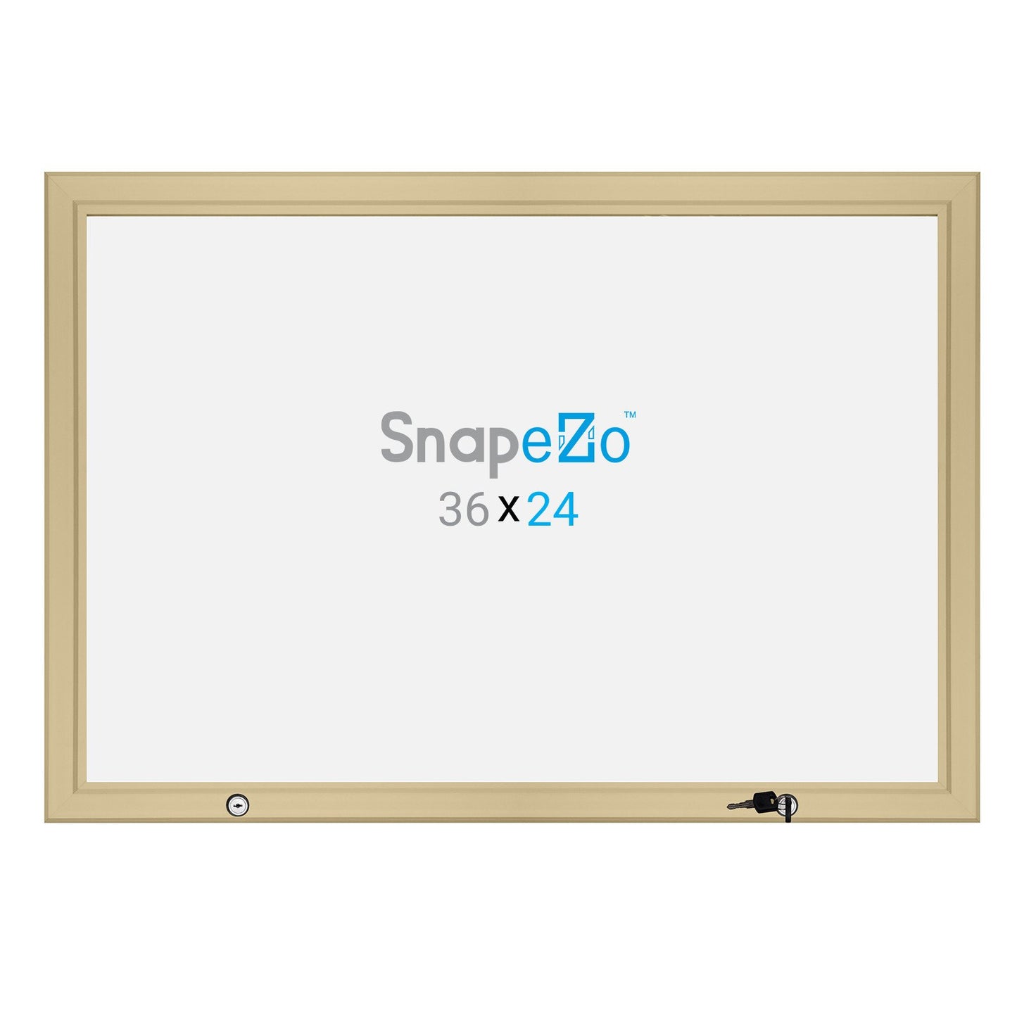 60,96 x 91,44 cm Estuche dorado para póster de película 45MM SnapeZo®