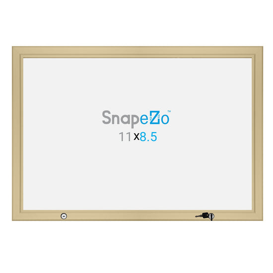 21.59 x 27.94 cm Gold Poster Case 45MM SnapeZo®