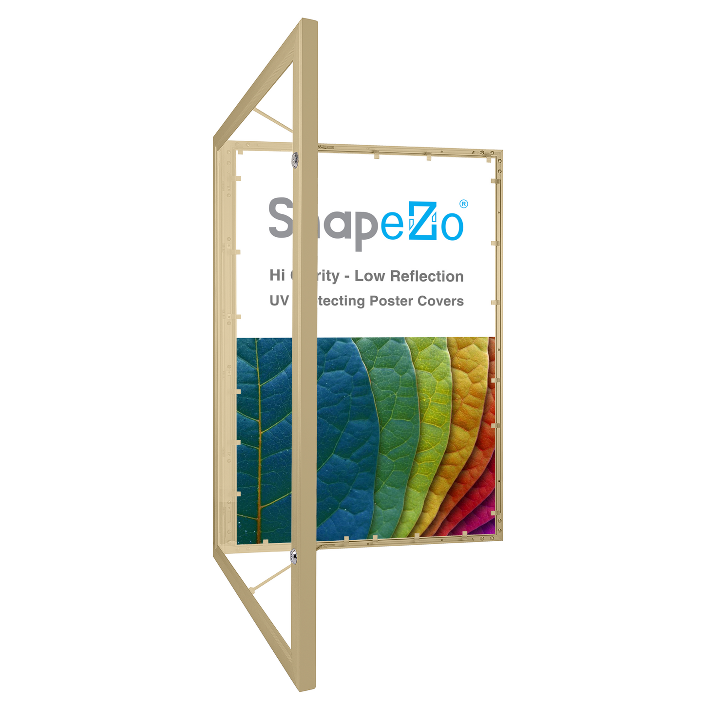 27.94 x 43.18 cm Gold Poster Case 45MM SnapeZo®