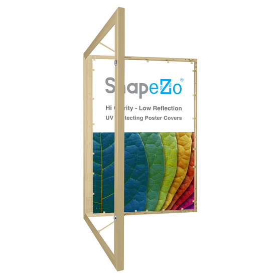 27.94 x 43.18 cm Gold Poster Case 45MM SnapeZo®