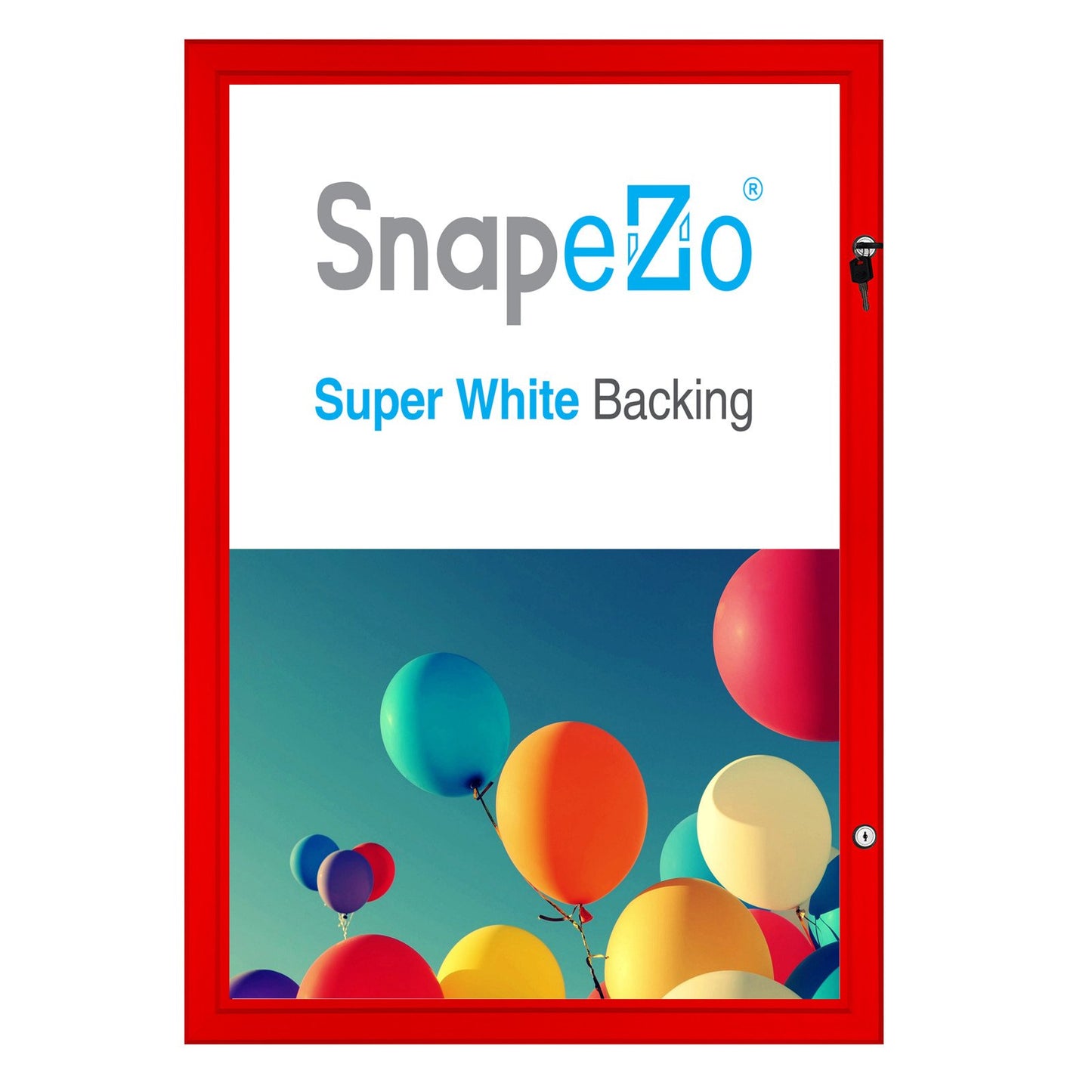 21.59 x 27.94 cm Red Poster Case 45MM SnapeZo®