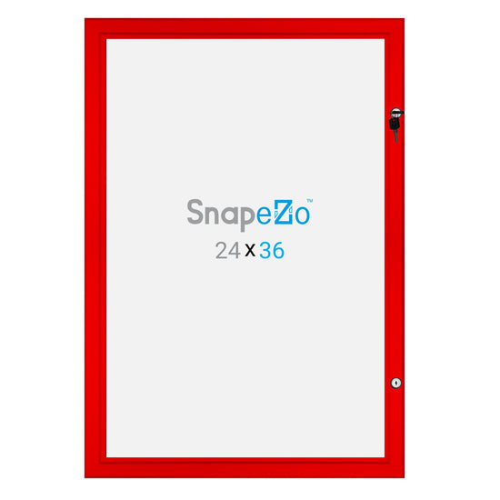 60,96 x 91,44 cm Estuche para póster de película rojo 45MM SnapeZo®